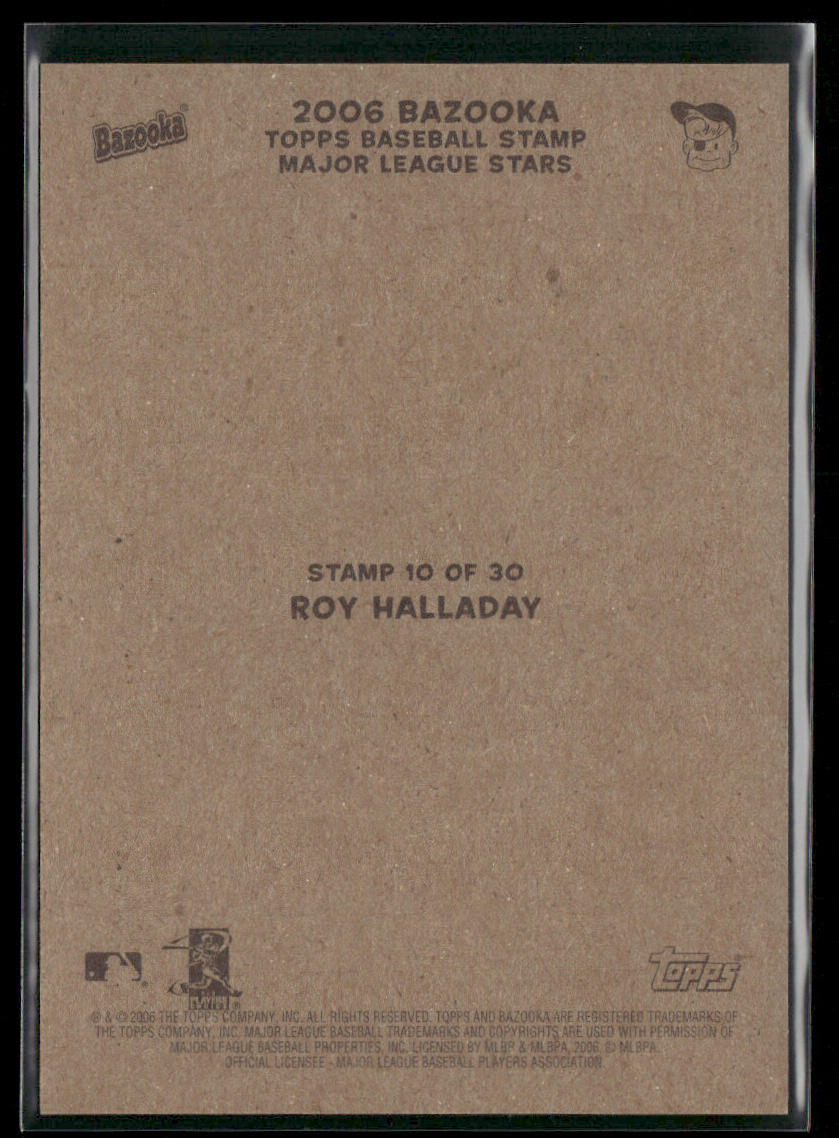 Roy Halladay 2006 Bazooka Stamps #10 Toronto Blue Jays