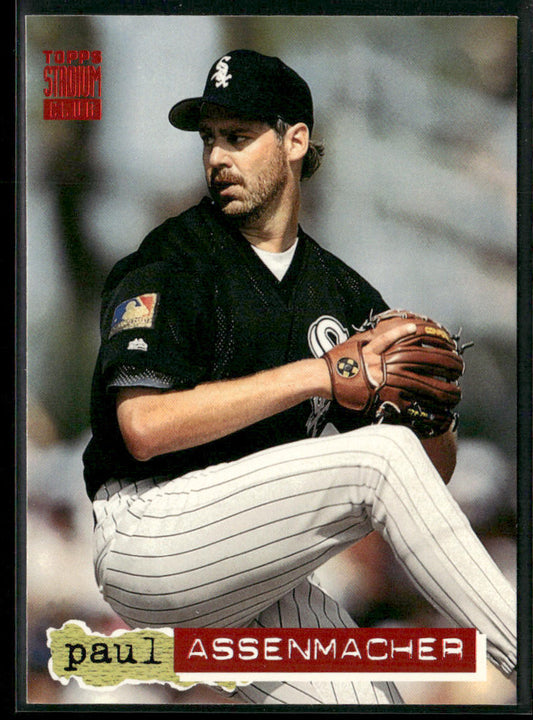 Paul Assenmacher 1994 Stadium Club #646 Chicago White Sox