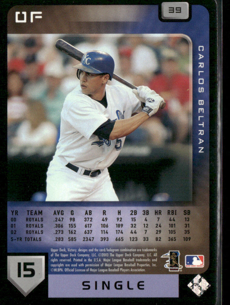 Carlos Beltran 2003 Upper Deck Victory #39 Kansas City Royals