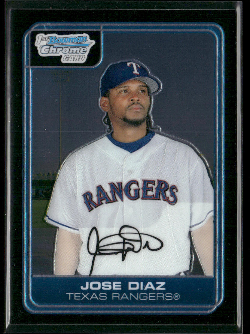 Jose Diaz 2006 Bowman Chrome Prospects #BC72 Texas Rangers