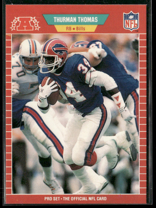 Thurman Thomas 1989 Pro Set #32 RC Buffalo Bills front