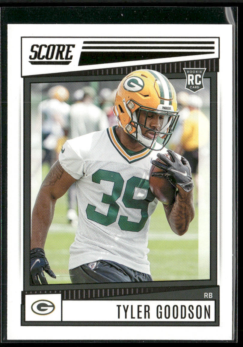 Tyler Goodson 2022 Score #343 RC Green Bay Packers front