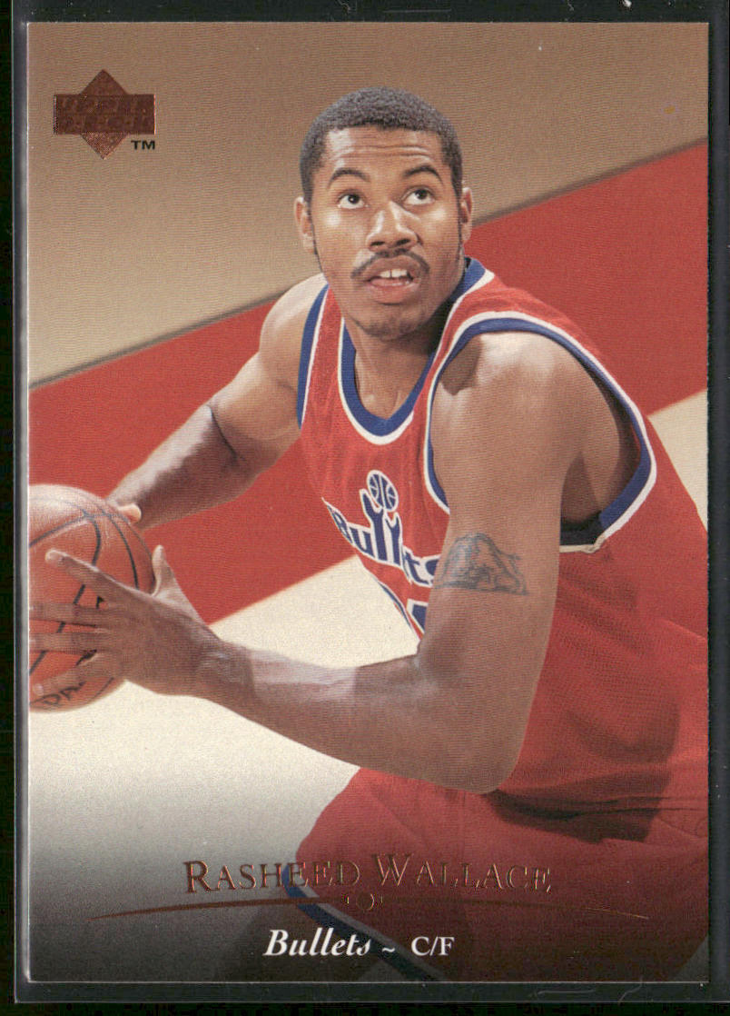 Rasheed Wallace 1995-96 Upper Deck #134 RC Washington Bullets