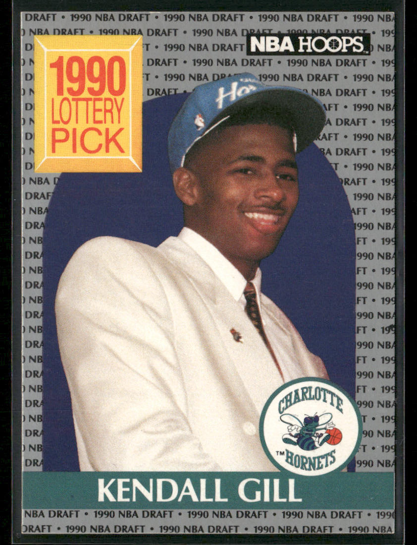 Kendall Gill 1990-91 Hoops #394 RC Charlotte Hornets