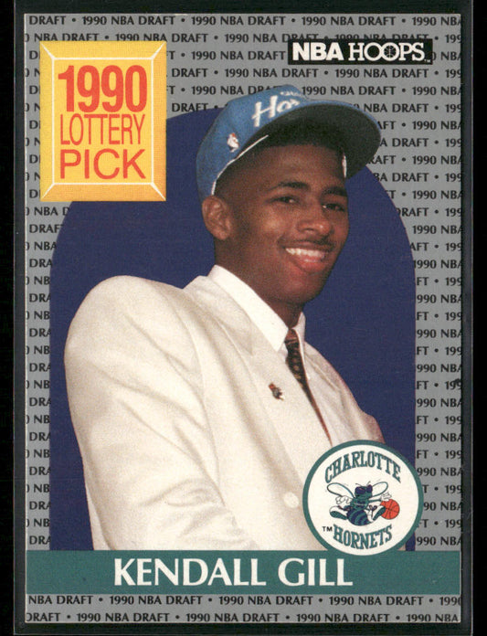 Kendall Gill 1990-91 Hoops #394 RC Charlotte Hornets