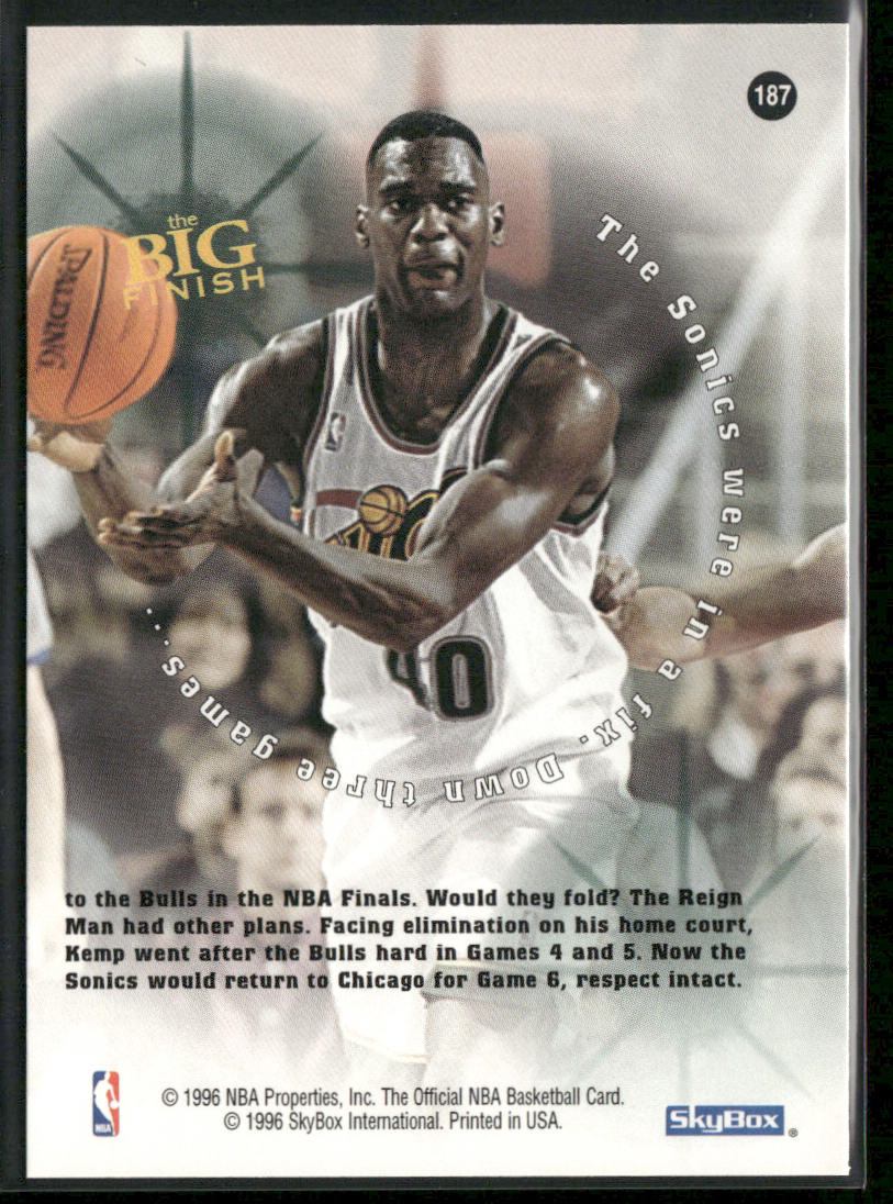 Shawn Kemp 1996-97 Hoops #187 Seattle SuperSonics