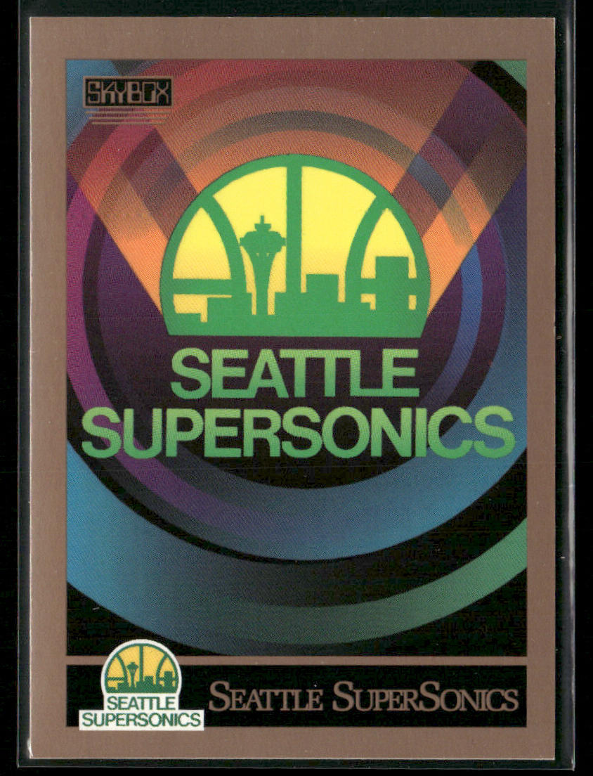 Seattle SuperSonics Logo/Checklist CL 1990-91 SkyBox #352 Seattle SuperSonics