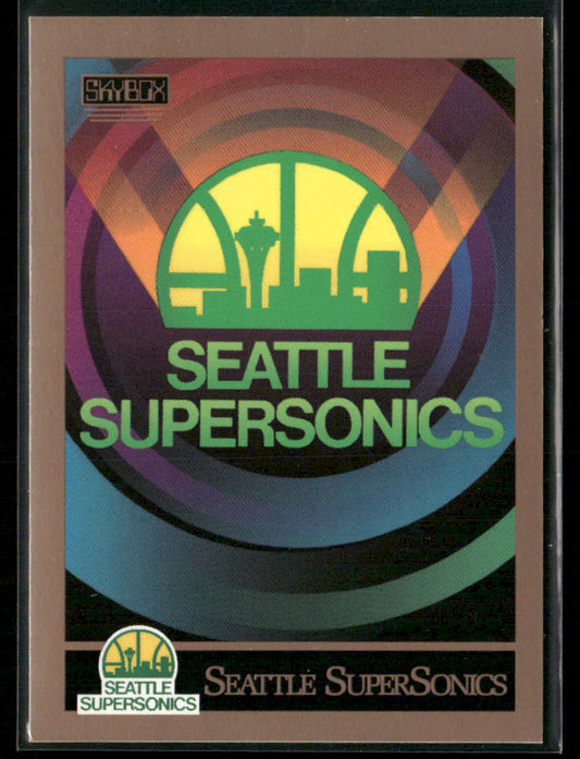 Seattle SuperSonics Logo/Checklist CL 1990-91 SkyBox #352 Seattle SuperSonics