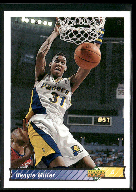 Reggie Miller 1992-93 Upper Deck #123 Indiana Pacers