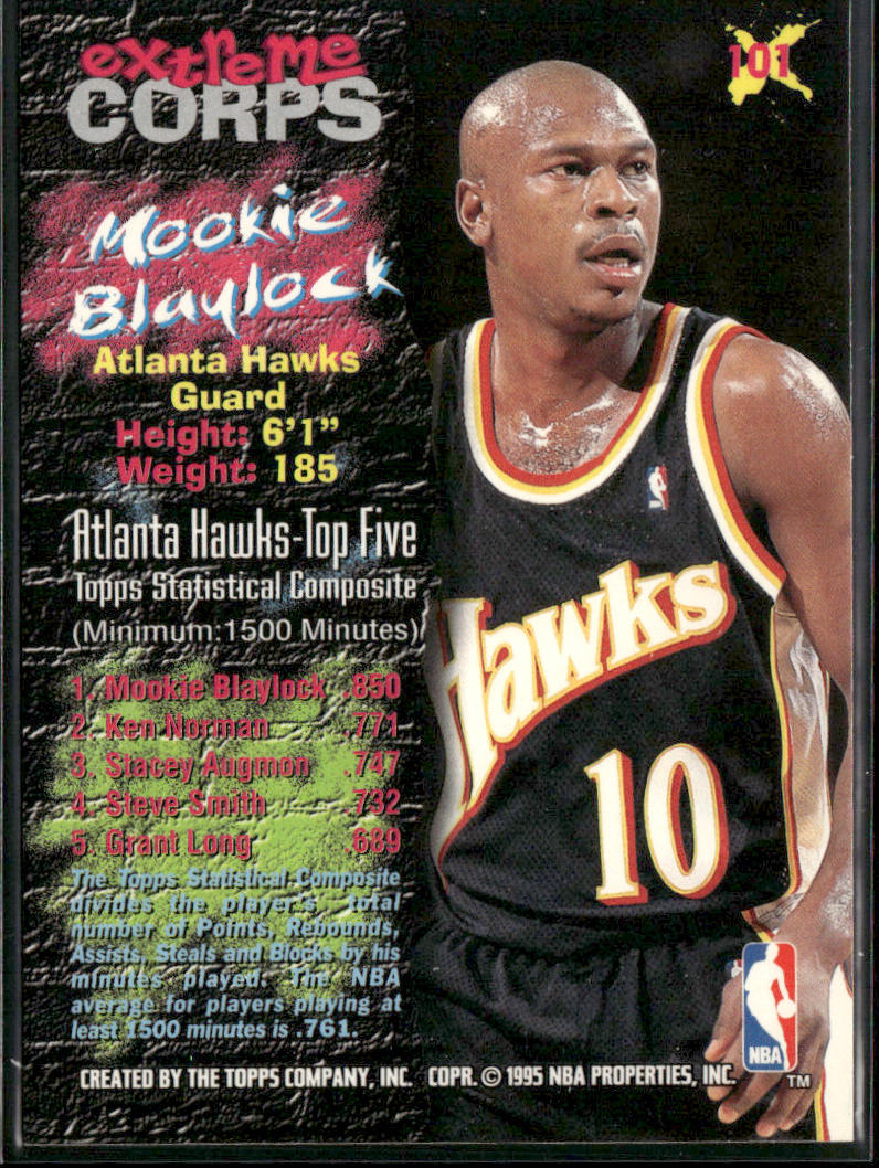 Mookie Blaylock 1995-96 Stadium Club Retail #101 Atlanta Hawks