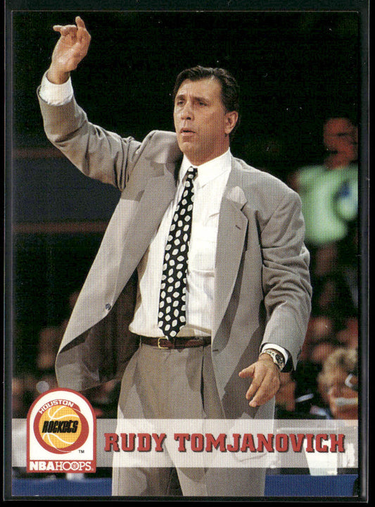 Rudy Tomjanovich 1993-94 Hoops #239 Houston Rockets