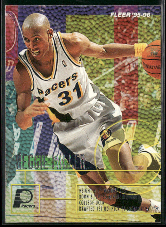 Reggie Miller 1995-96 Fleer #76 Indiana Pacers