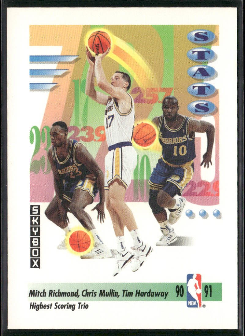 Mitch Richmond / Tim Hardaway / Chris Mullin STATS 1991-92 SkyBox #303