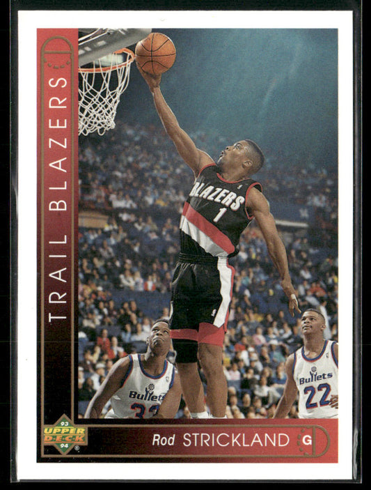 Rod Strickland 1993-94 Upper Deck #73 Portland Trail Blazers