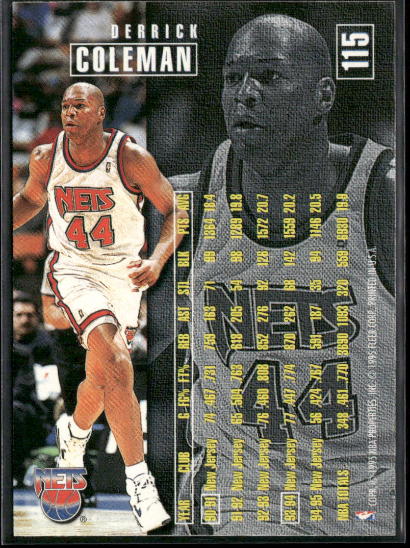 Derrick Coleman 1995-96 Fleer #115 New Jersey Nets