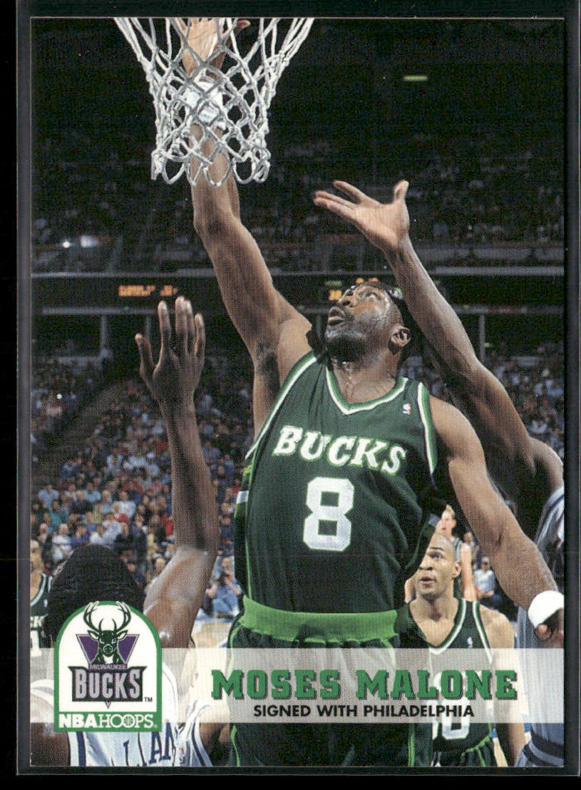 Moses Malone 1993-94 Hoops #34 Philadelphia 76ers