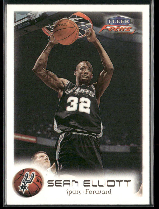 Sean Elliott 1999-00 Fleer Focus #7 San Antonio Spurs