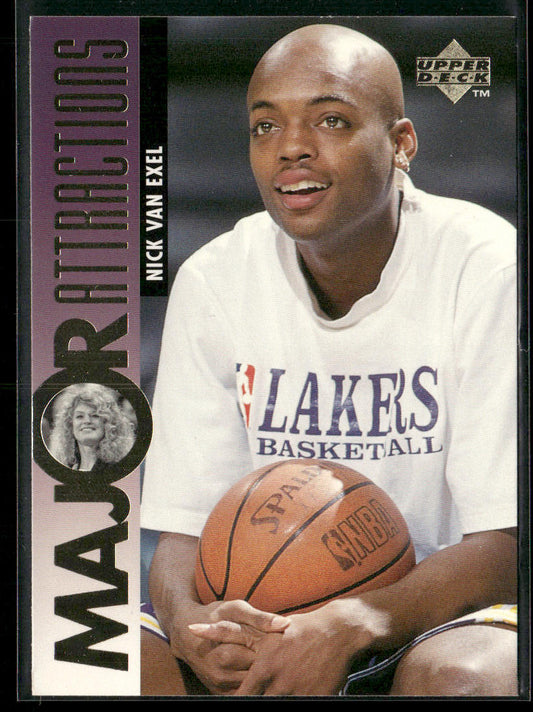 Nick Van Exel / Dyan Cannon MA 1995-96 Upper Deck #336 Los Angeles Lakers