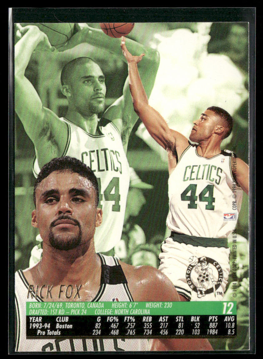 Rick Fox 1994-95 Ultra #12 Boston Celtics