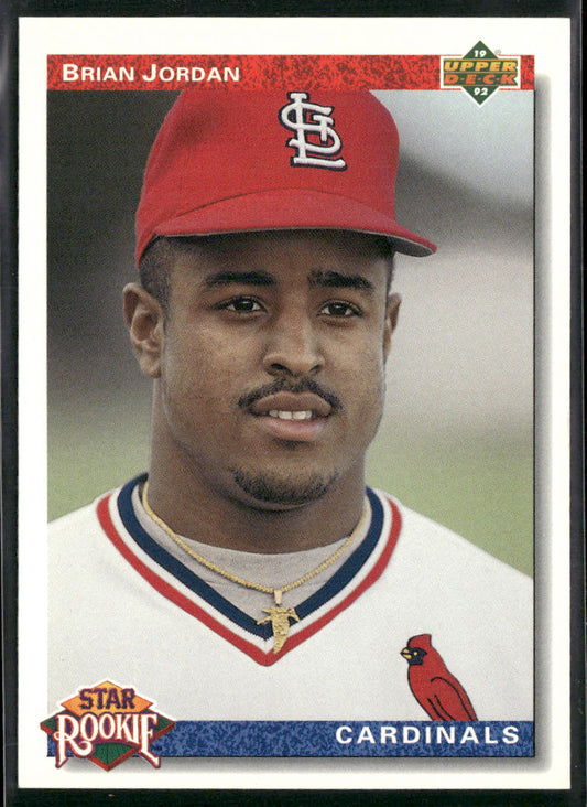 Brian Jordan 1992 Upper Deck #3 RC St. Louis Cardinals