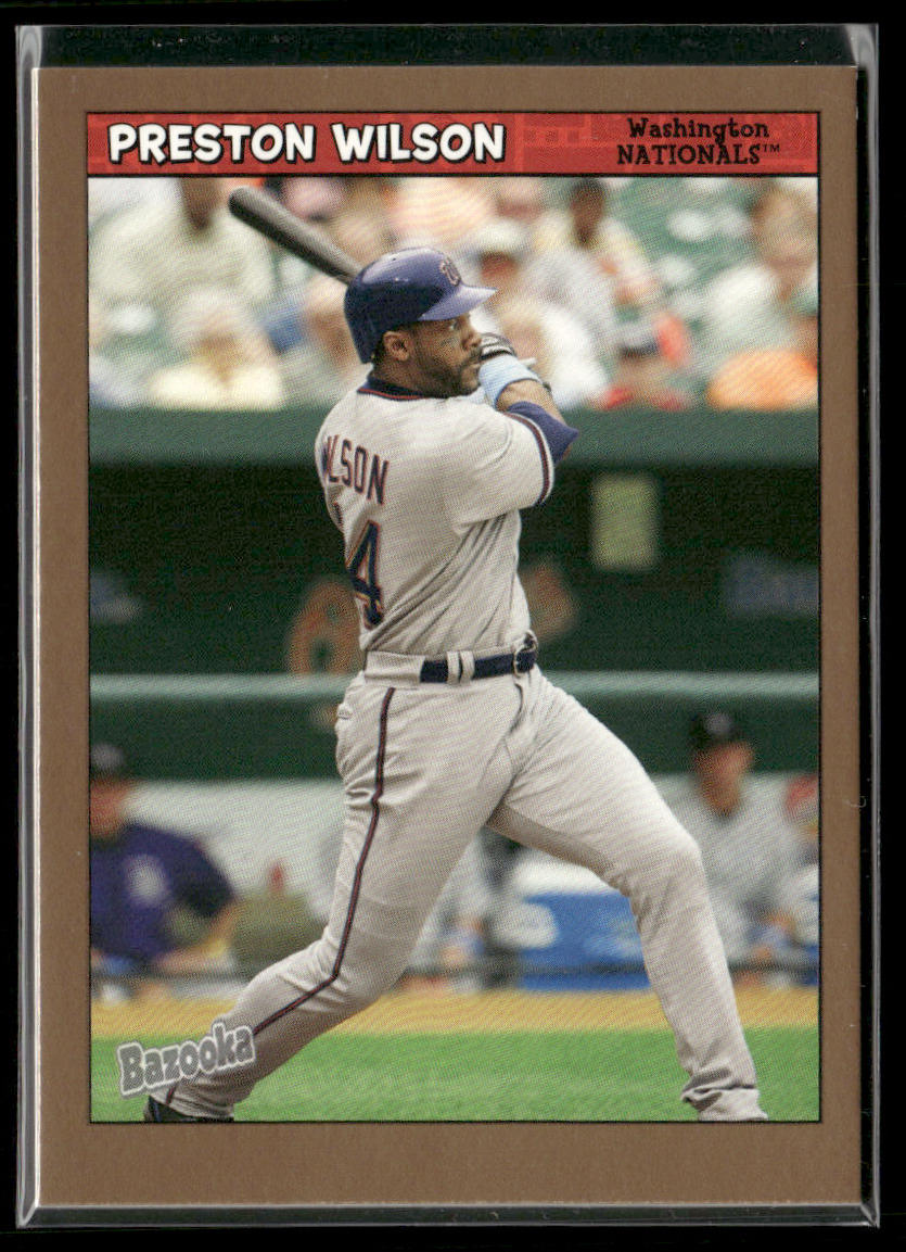 Preston Wilson 2006 Bazooka Gold Chunks #139 Washington Nationals