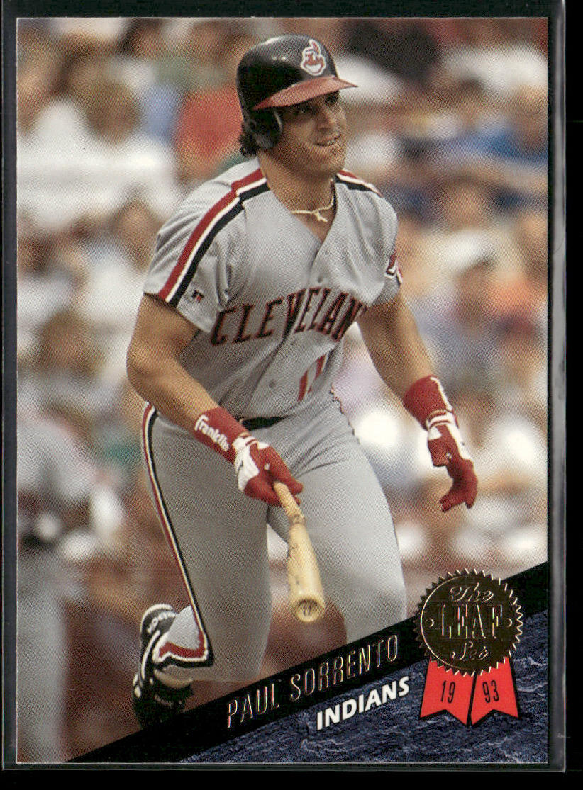 Paul Sorrento 1993 Leaf #105 Cleveland Indians