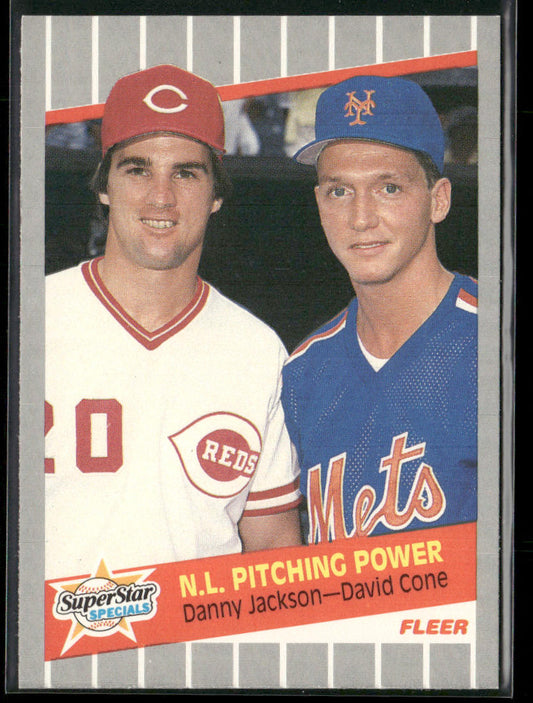 N.L. Pitching Power (Danny Jackson / David Cone) 1989 Fleer #636