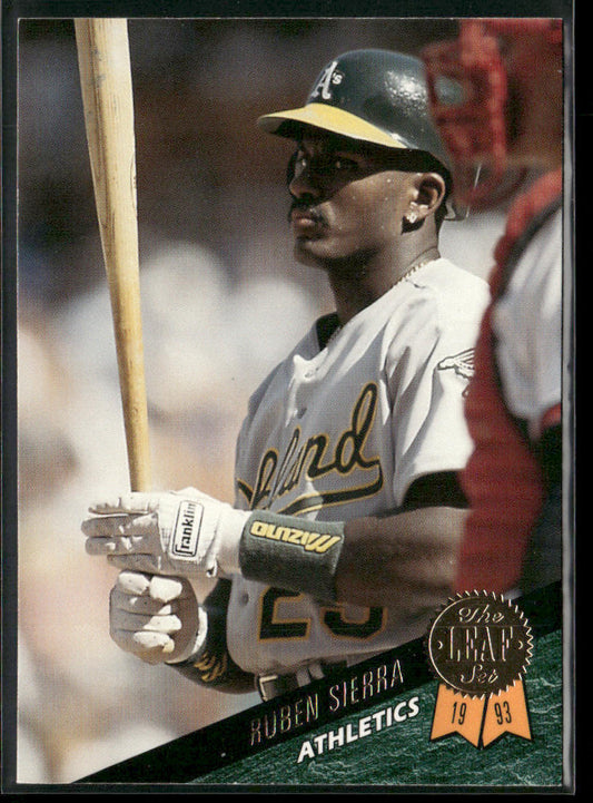 Ruben Sierra 1993 Leaf #29 Oakland Athletics
