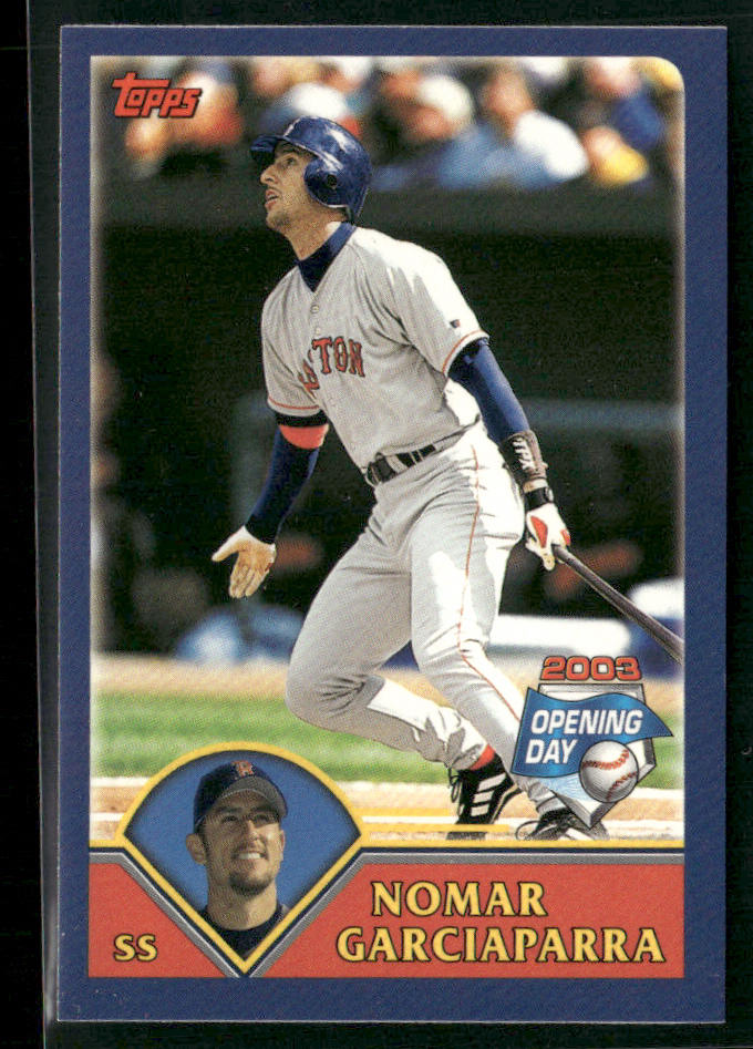Nomar Garciaparra 2003 Topps Opening Day Mini Stickers #NNO Boston Red Sox