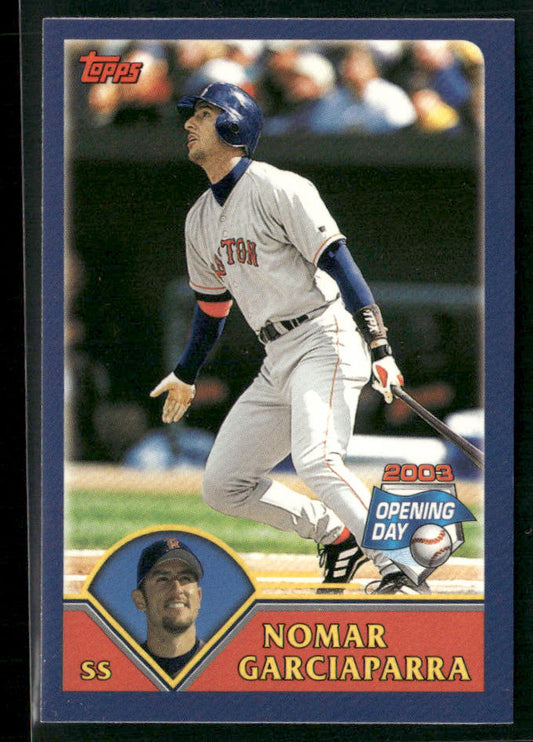 Nomar Garciaparra 2003 Topps Opening Day Mini Stickers #NNO Boston Red Sox