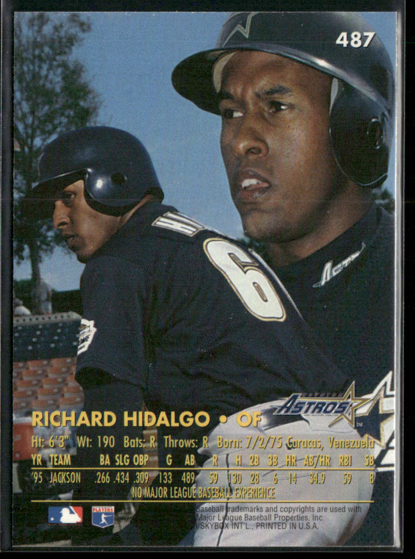 Richard Hidalgo 1996 Ultra #487 Houston Astros