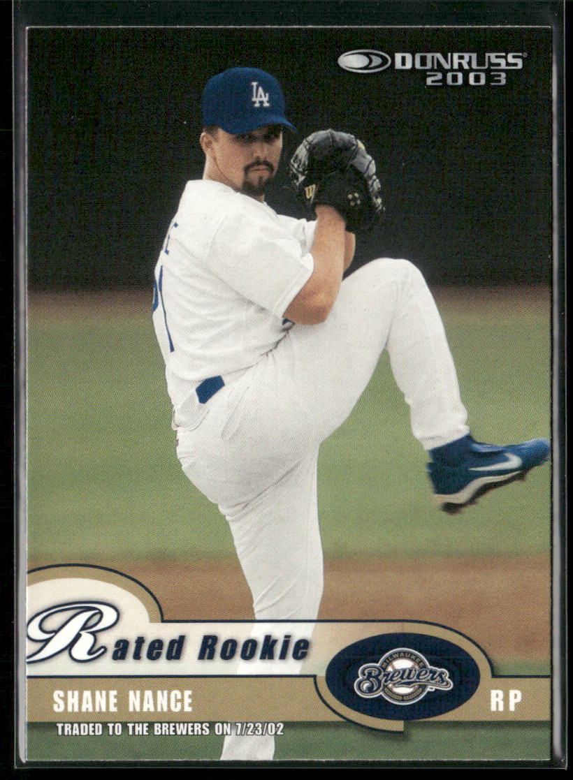Shane Nance 2003 Donruss #31 Milwaukee Brewers