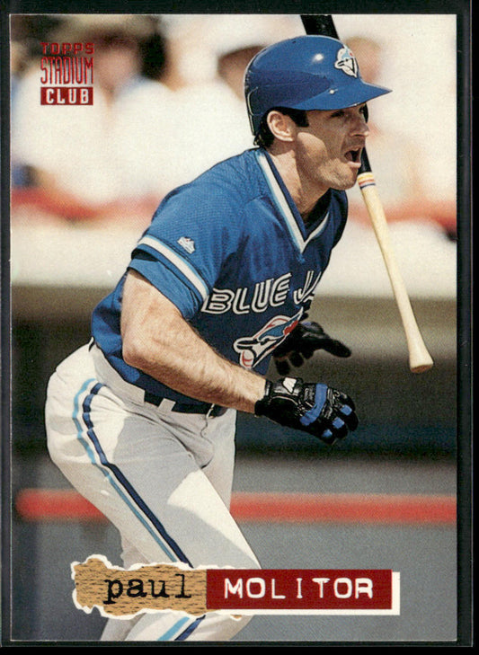 Paul Molitor 1994 Stadium Club #645 Toronto Blue Jays