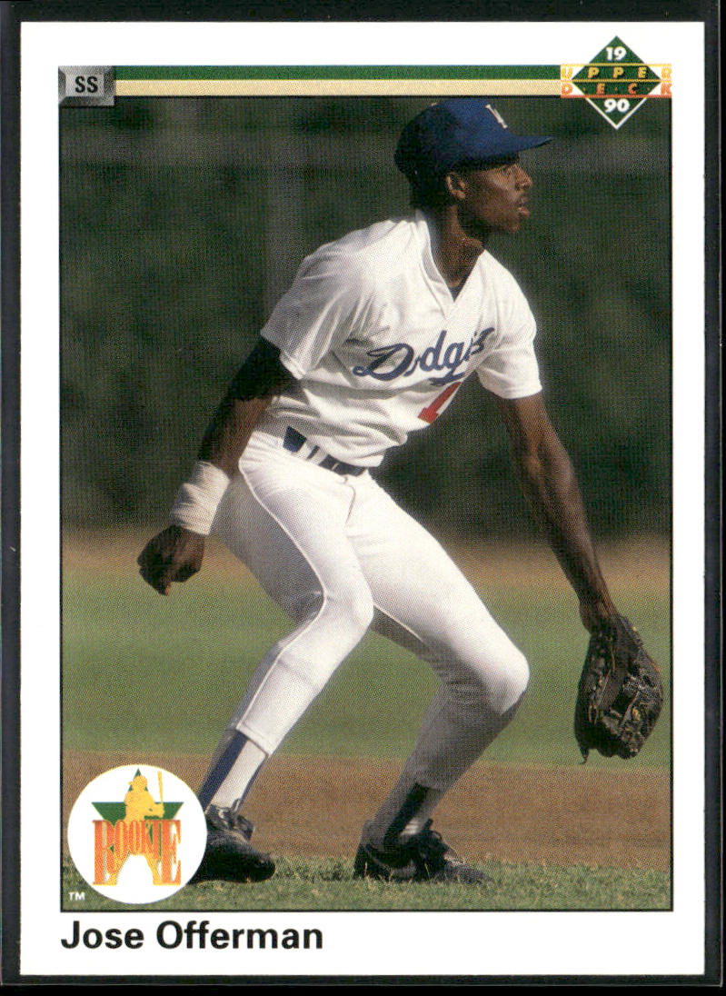 Jose Offerman 1990 Upper Deck #46 RC Los Angeles Dodgers
