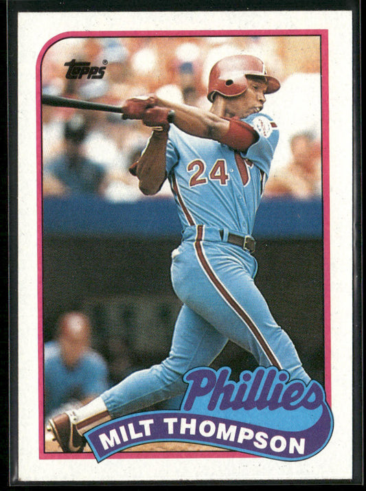 Milt Thompson 1989 Topps #128 Philadelphia Phillies