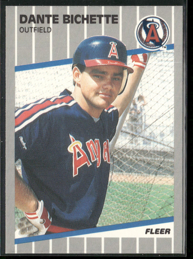 Dante Bichette 1989 Fleer #468 RC California Angels