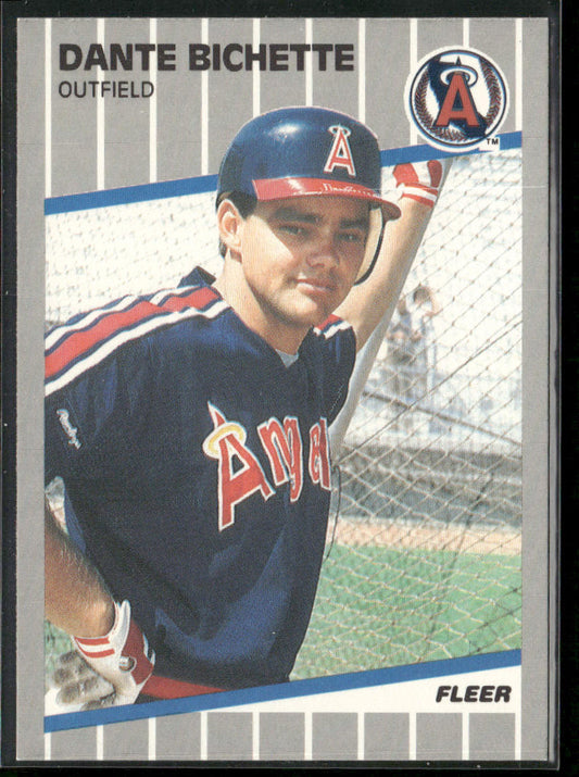 Dante Bichette 1989 Fleer #468 RC California Angels