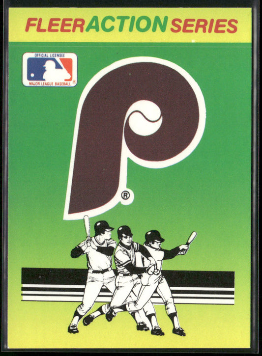 Philadelphia Phillies 1990 Fleer Action Team Stickers #NNO Philadelphia Phillies