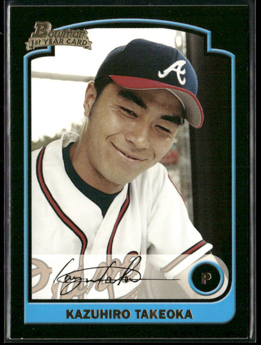 Kazuhiro Takeoka 2003 Bowman Gold #241 RC Atlanta Braves