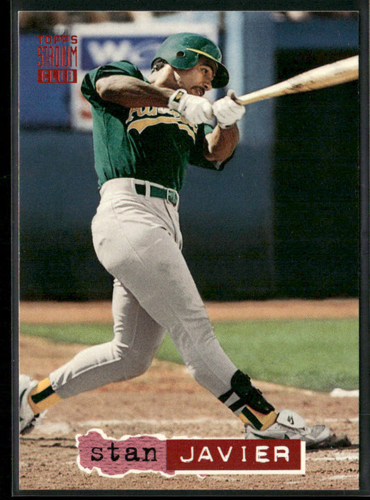 Stan Javier 1994 Stadium Club #613 Oakland Athletics