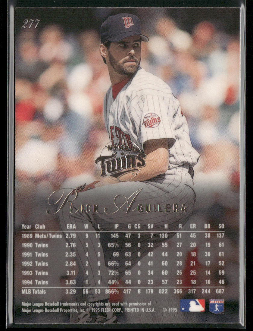 Rick Aguilera 1995 Flair #277 Minnesota Twins