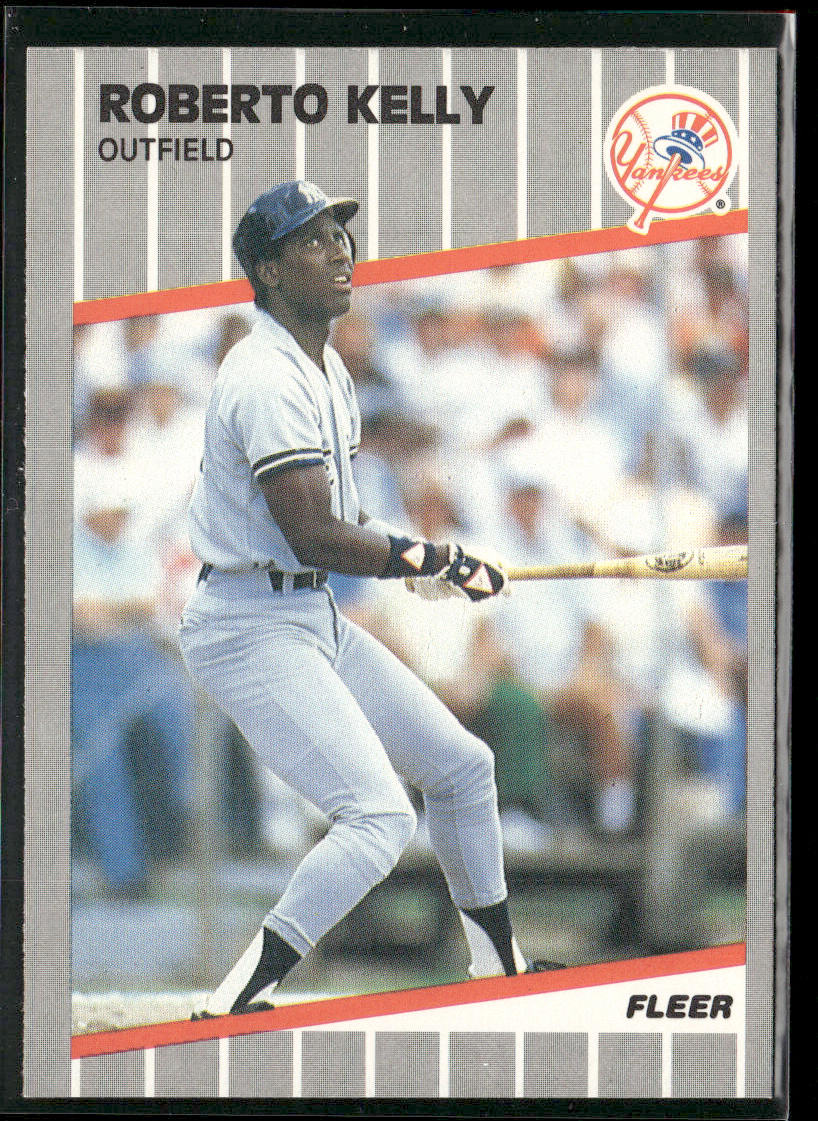 Roberto Kelly 1989 Fleer #256 New York Yankees