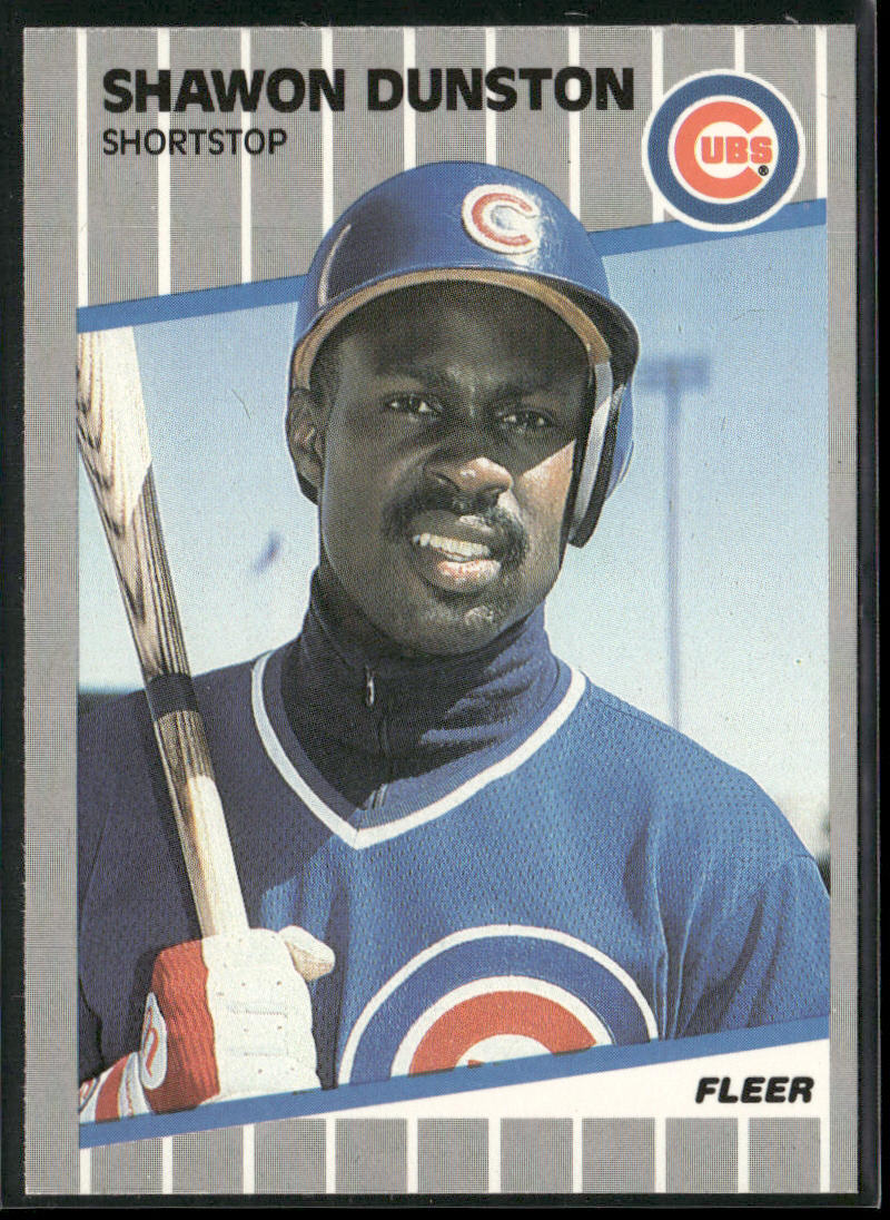Shawon Dunston 1989 Fleer #424 Chicago Cubs