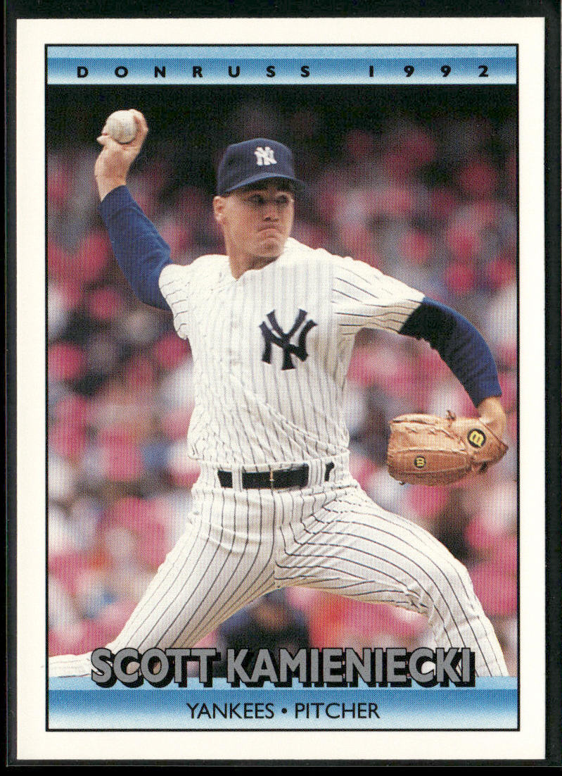 Scott Kamieniecki 1992 Donruss #195b New York Yankees