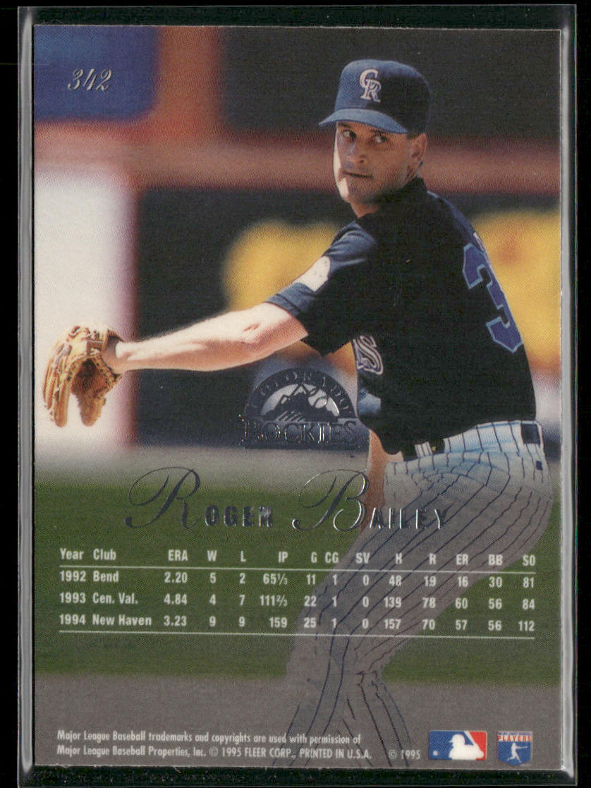 Roger Bailey 1995 Flair #342 Colorado Rockies