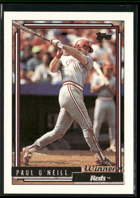 Paul O'Neill 1992 Topps Gold Winners #61 Cincinnati Reds
