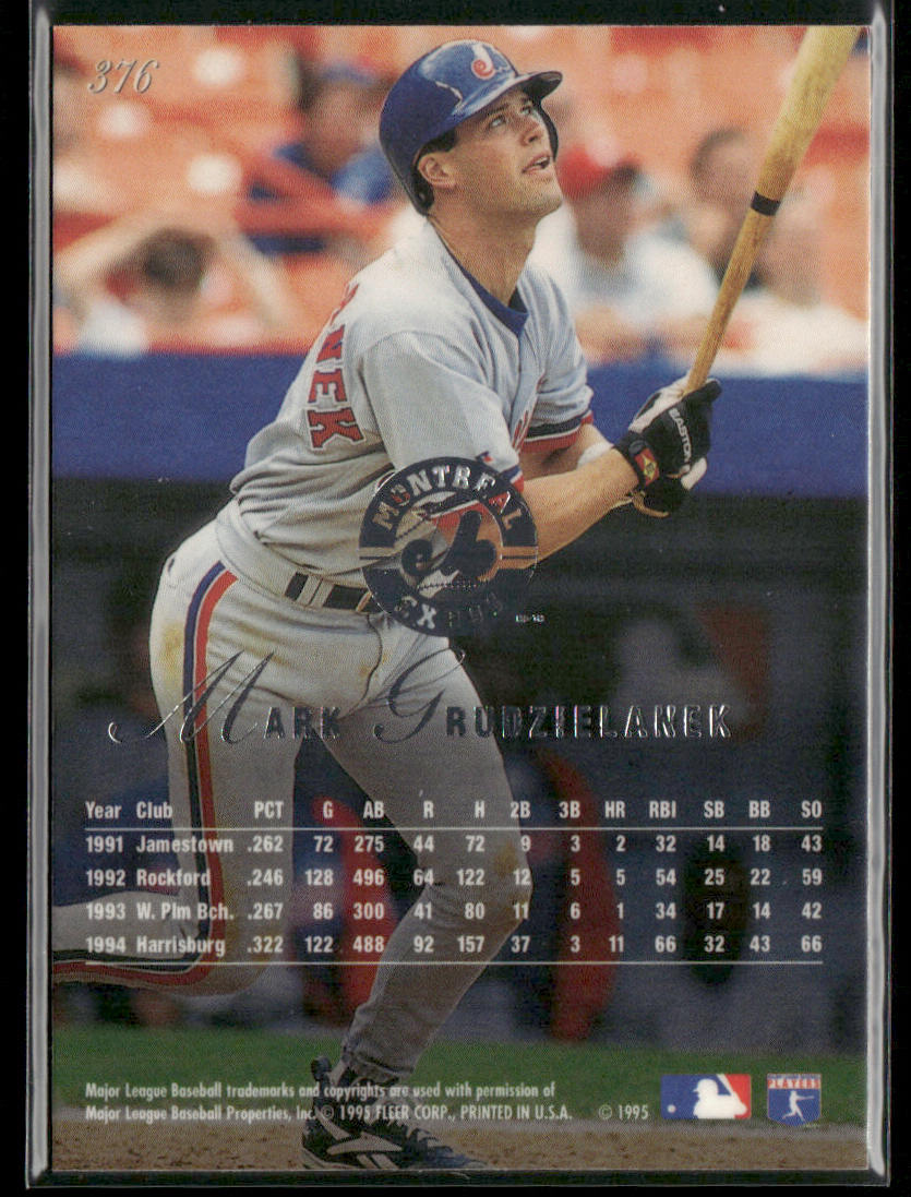 Mark Grudzielanek 1995 Flair #376 RC Montreal Expos