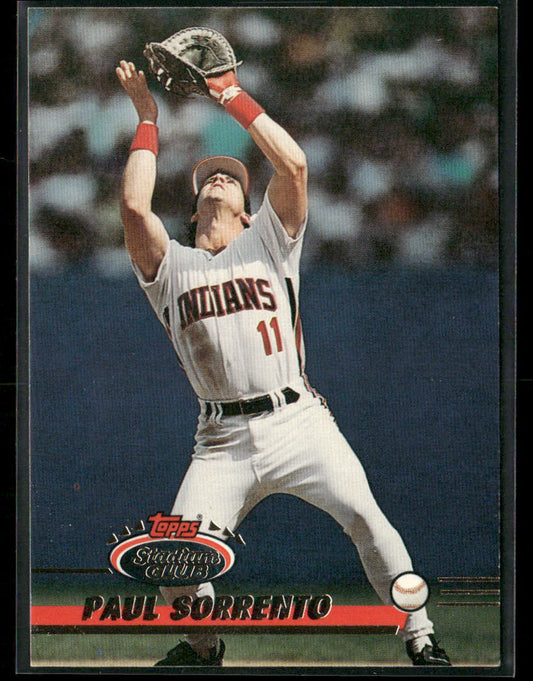 Paul Sorrento 1993 Stadium Club #194 Cleveland Indians