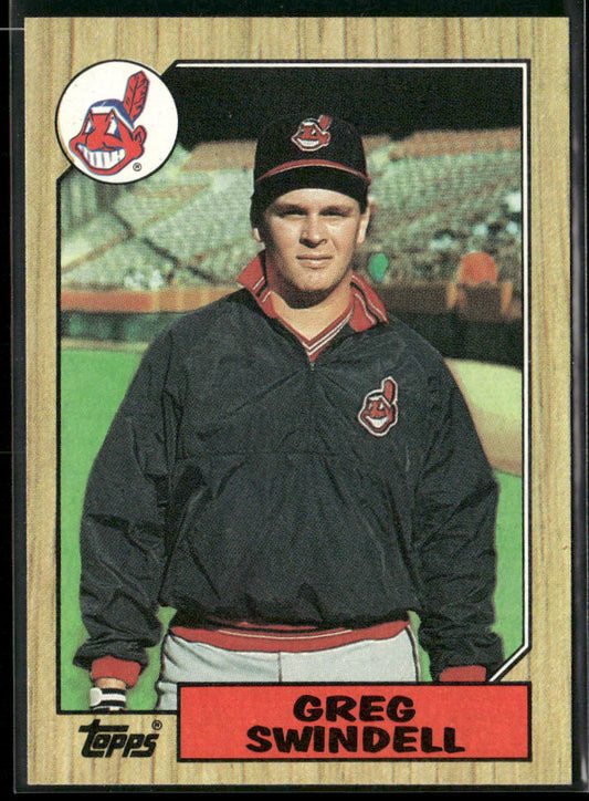Greg Swindell 1987 Topps #319 RC Cleveland Indians front
