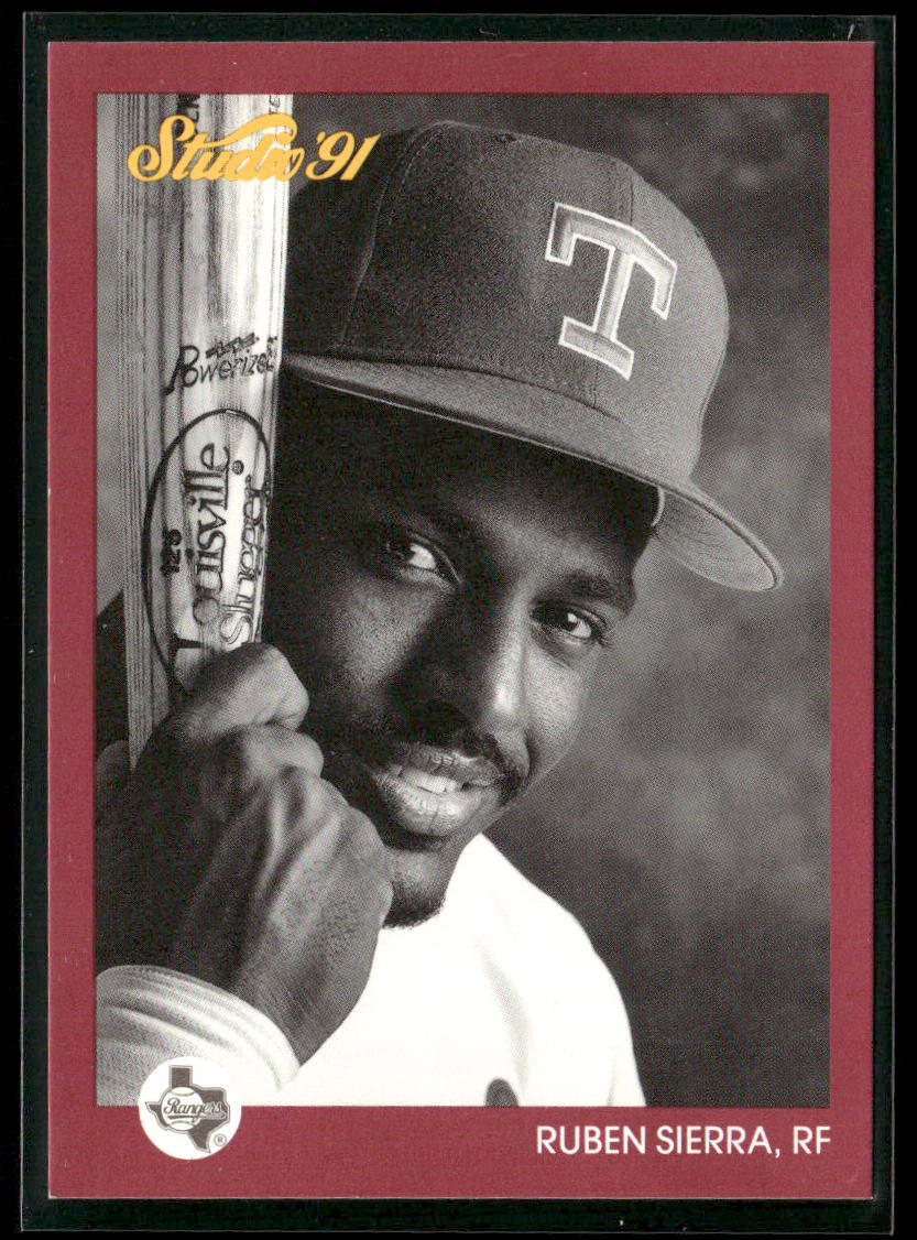 Ruben Sierra 1991 Studio #129 Texas Rangers